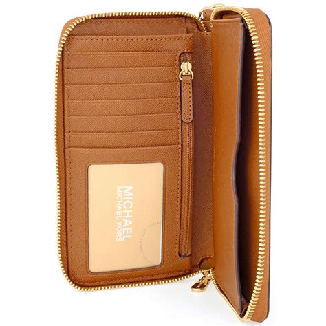 michael kors travel large smartphone wristlet|Jet Set Large Leather Smartphone Wristlet Wallet .